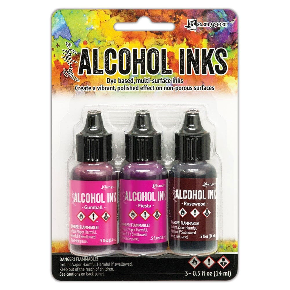 Ranger Tim Holtz Alcohol Ink .5oz 3 Pcs - Pink / Red Specturm