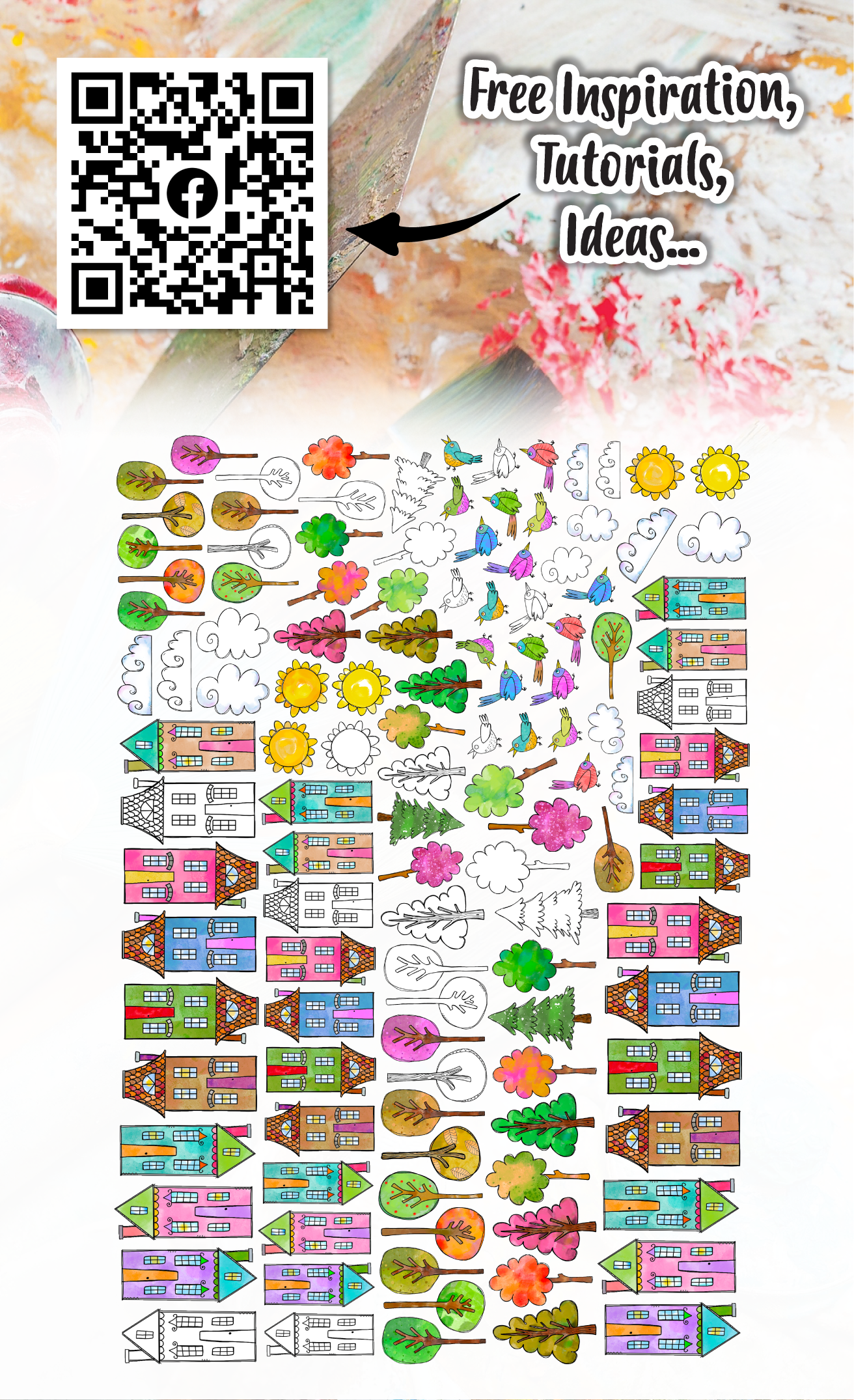 EP-62 - Ephemera Die-Cuts - 2 Up 2 Down