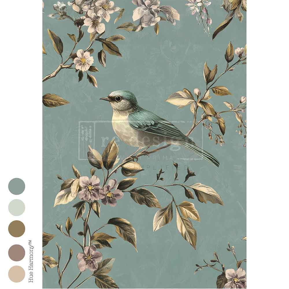 Re-design with Prima Blue Song A1 Decoupage Fiber