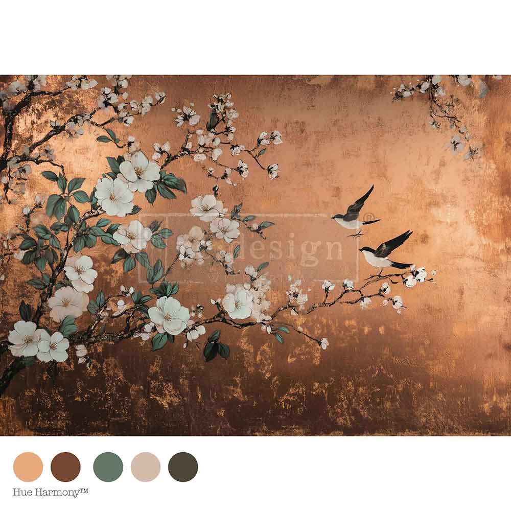 Re-design with Prima Feathers In The Glow A1 Decoupage Fiber