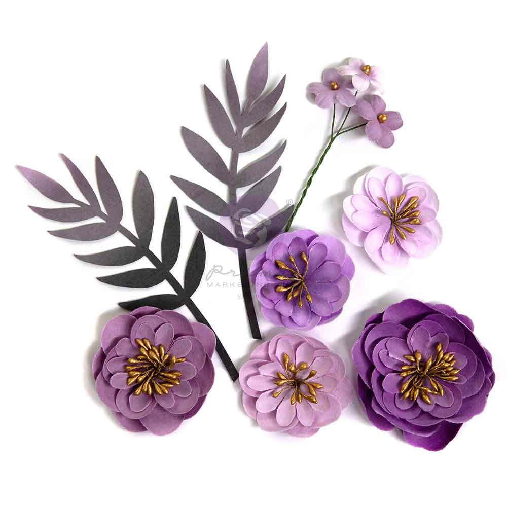 Prima Marketing Bewitched Flowers Enchanted Violet (8pcs)
