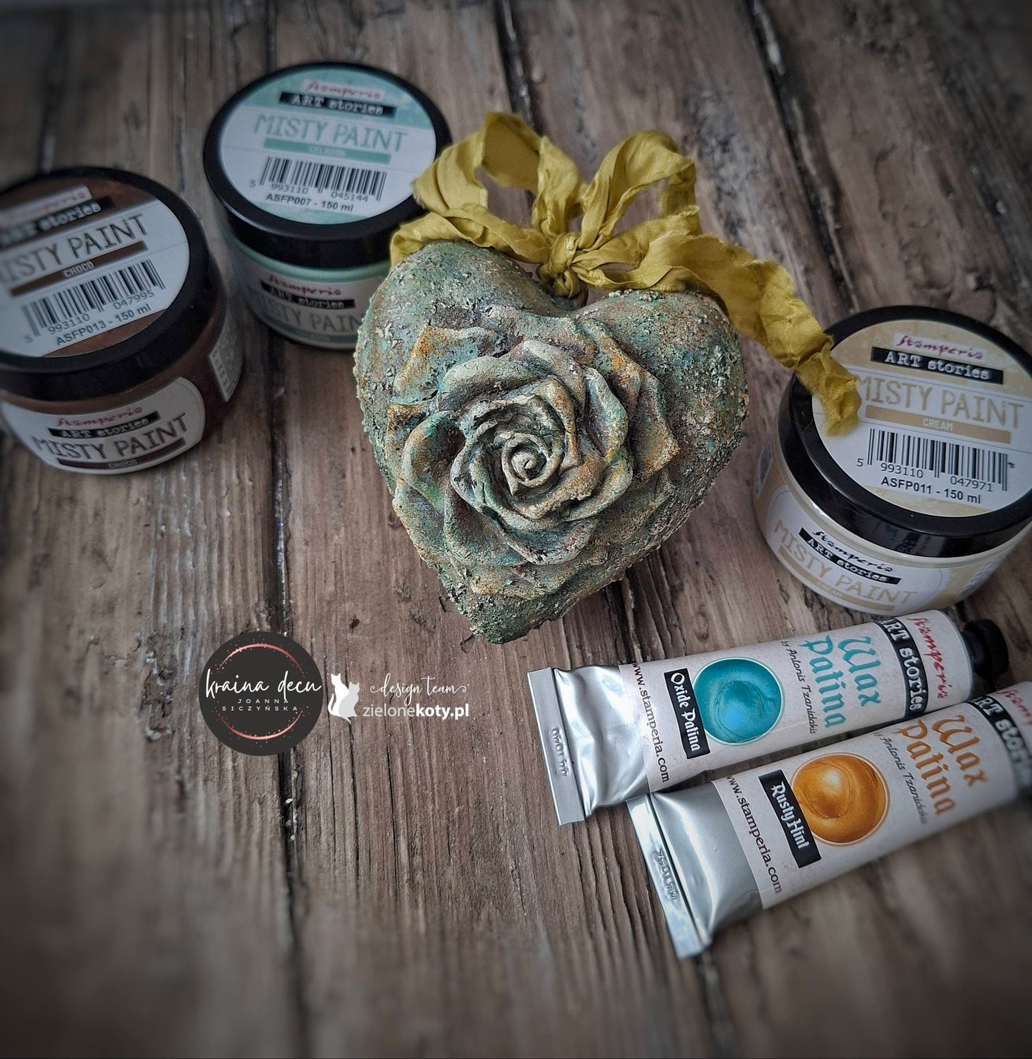 Stamperia Art Stories Wax Patina 40ml Heritage Gold