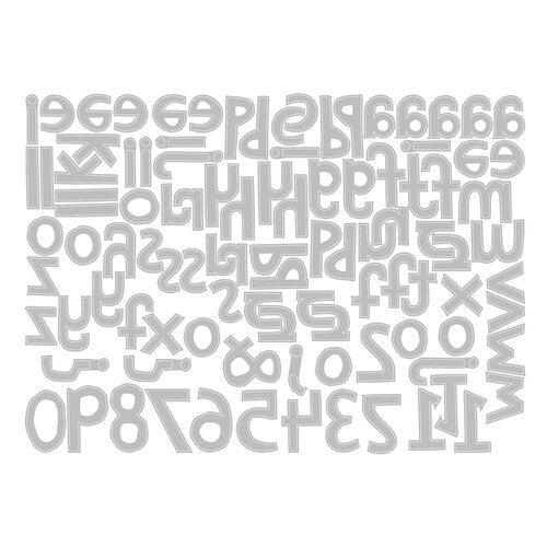 Sizzix Thinlits Die Set 102PK - Alphanumeric Cutout Lower by Tim Holtz