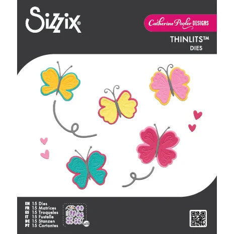 Sizzix Framelits Die Set 10PK Bright Butterflies #2 by Catherine Pooler