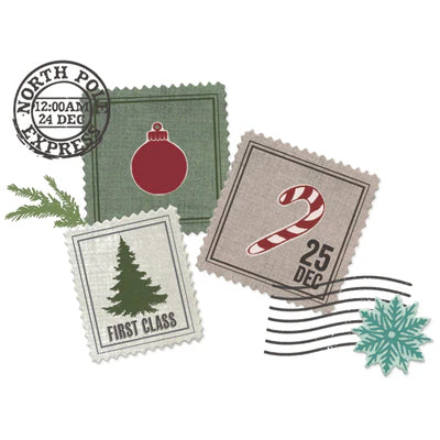 Sizzix Clear Stamps Set 27PK w/11PK Framelits Special Delivery by 49 and Market