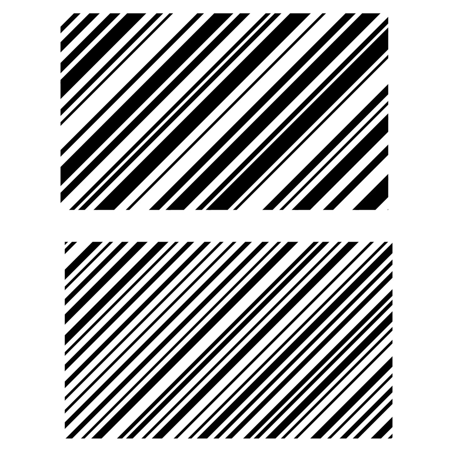 Sizzix Clear Stamps Set 2PK Candy Stripes by 49 and Market