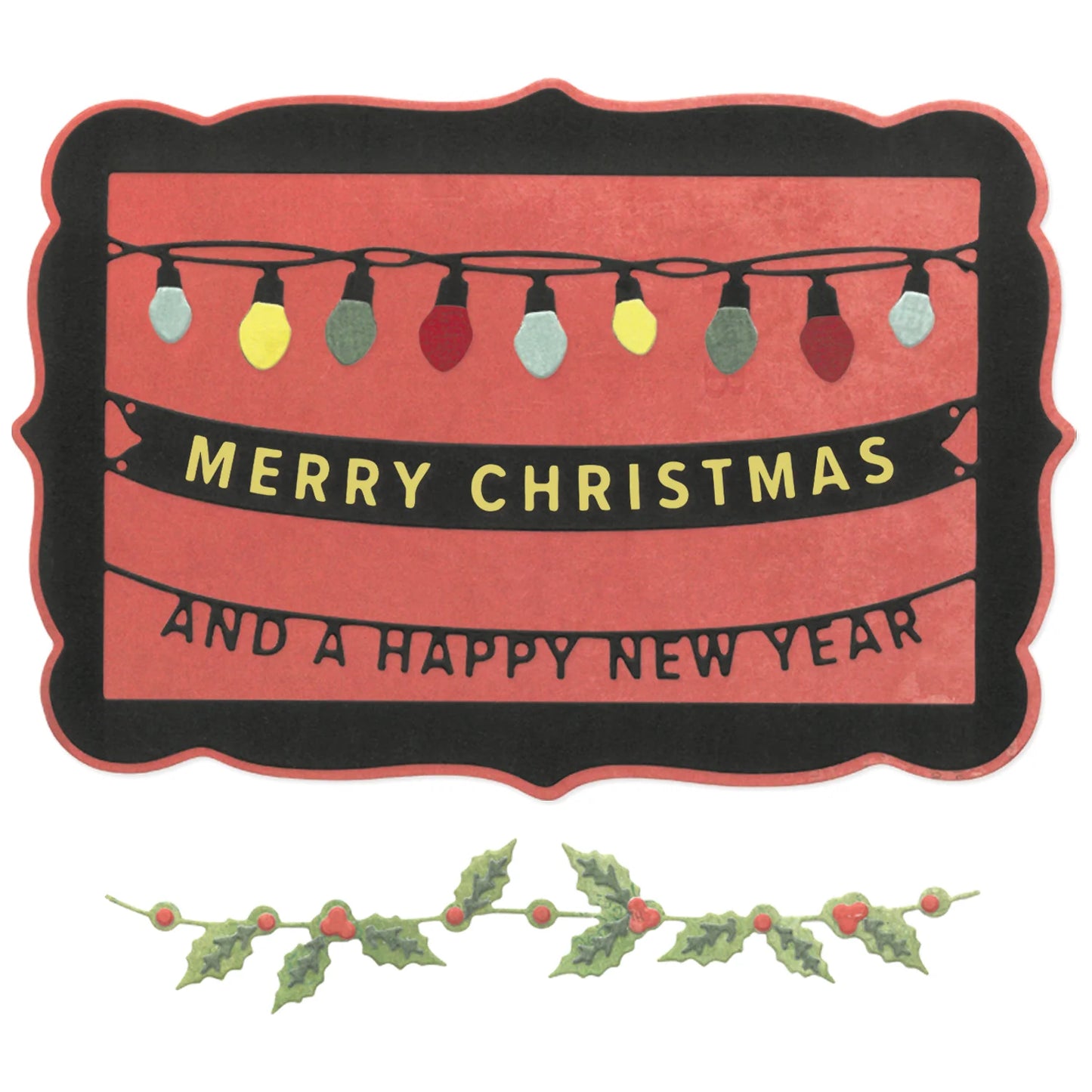 Sizzix Thinlits Die Set 15PK Snap and Swap Merry Christmas by 49 and Market