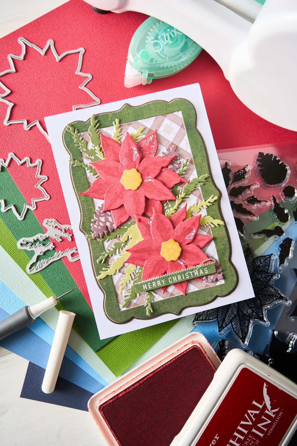 Sizzix Thinlits Die Set 15PK Snap and Swap Merry Christmas by 49 and Market