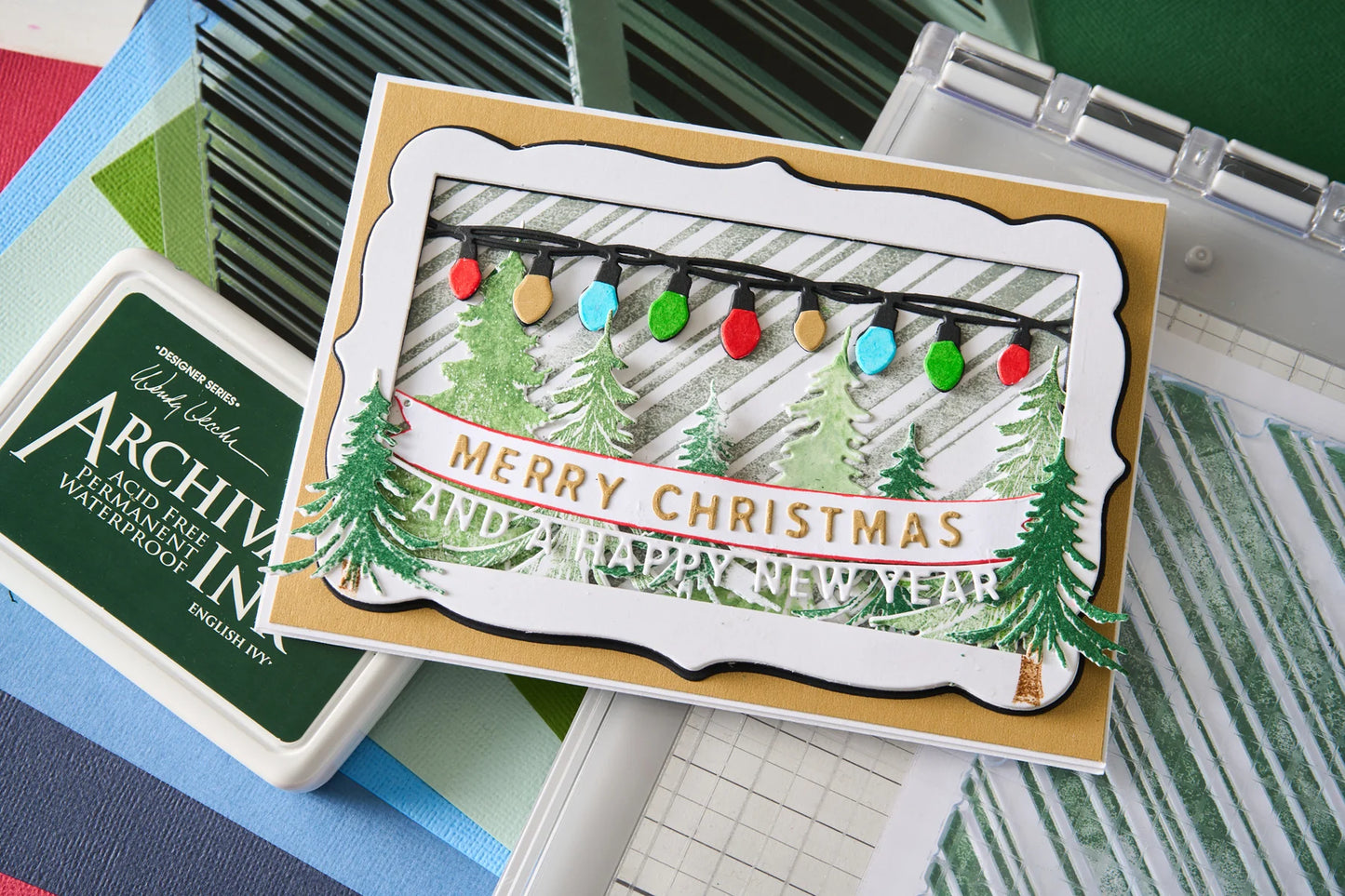 Sizzix Thinlits Die Set 15PK Snap and Swap Merry Christmas by 49 and Market