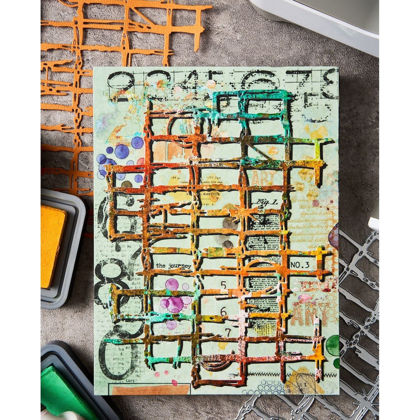 Sizzix Thinlits Die Set 1PK - Gridiron by Seth Apter