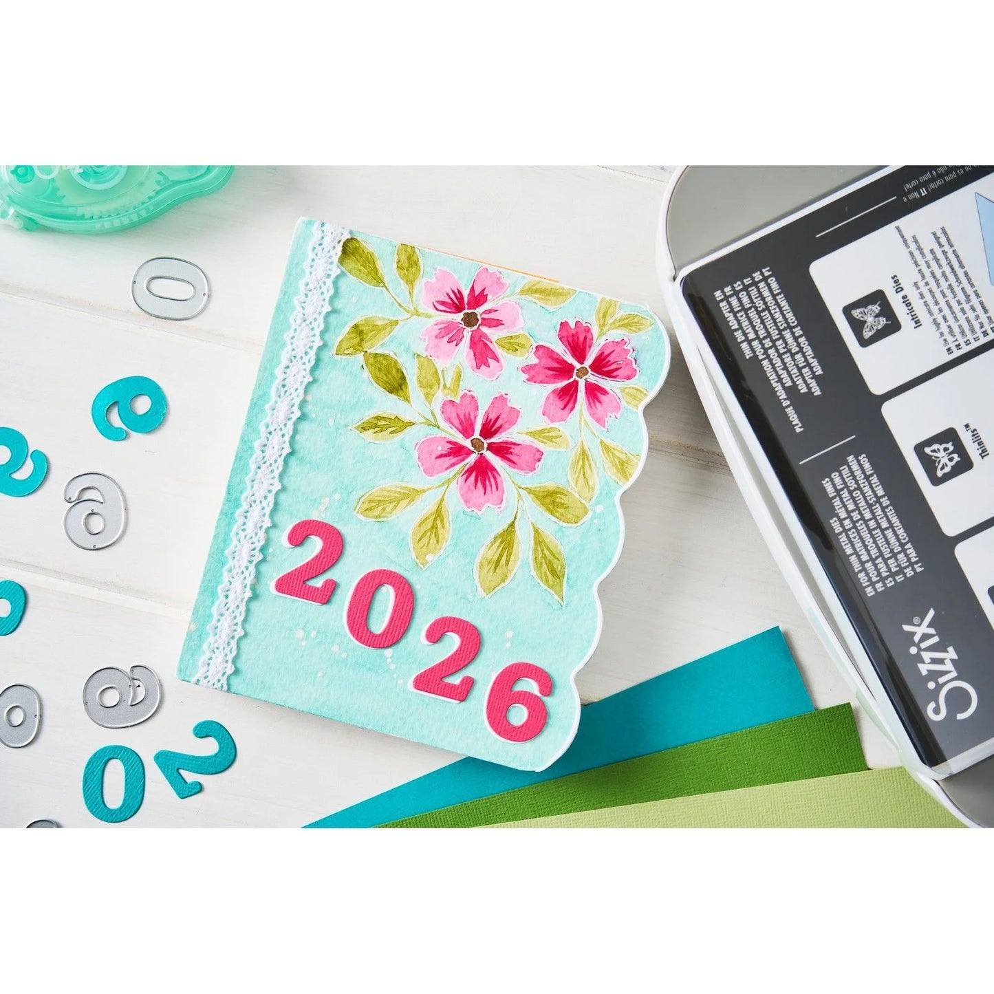 Sizzix Thinlits Die Set Nora Numbers (10pcs) by Eileen Hull