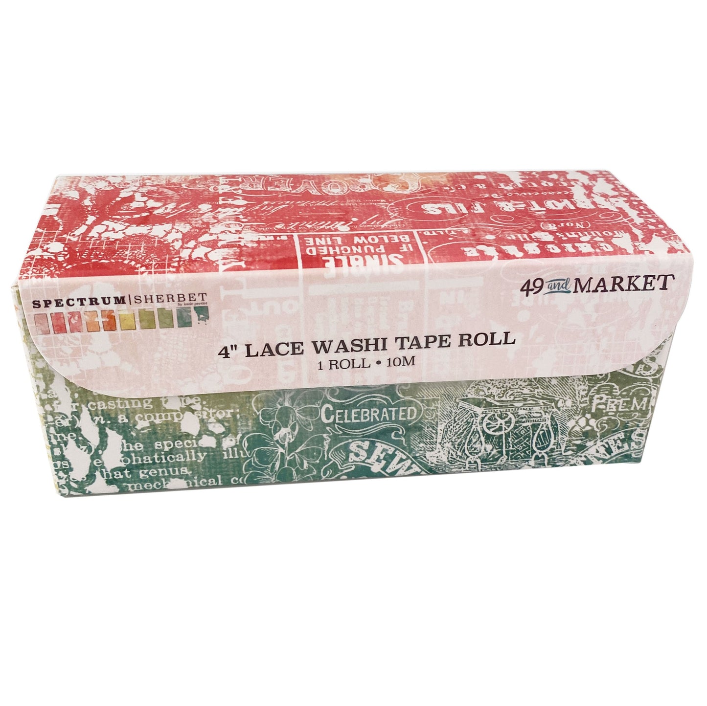 49 And Market Spectrum Sherbet Lace 4" Washi Tape Roll