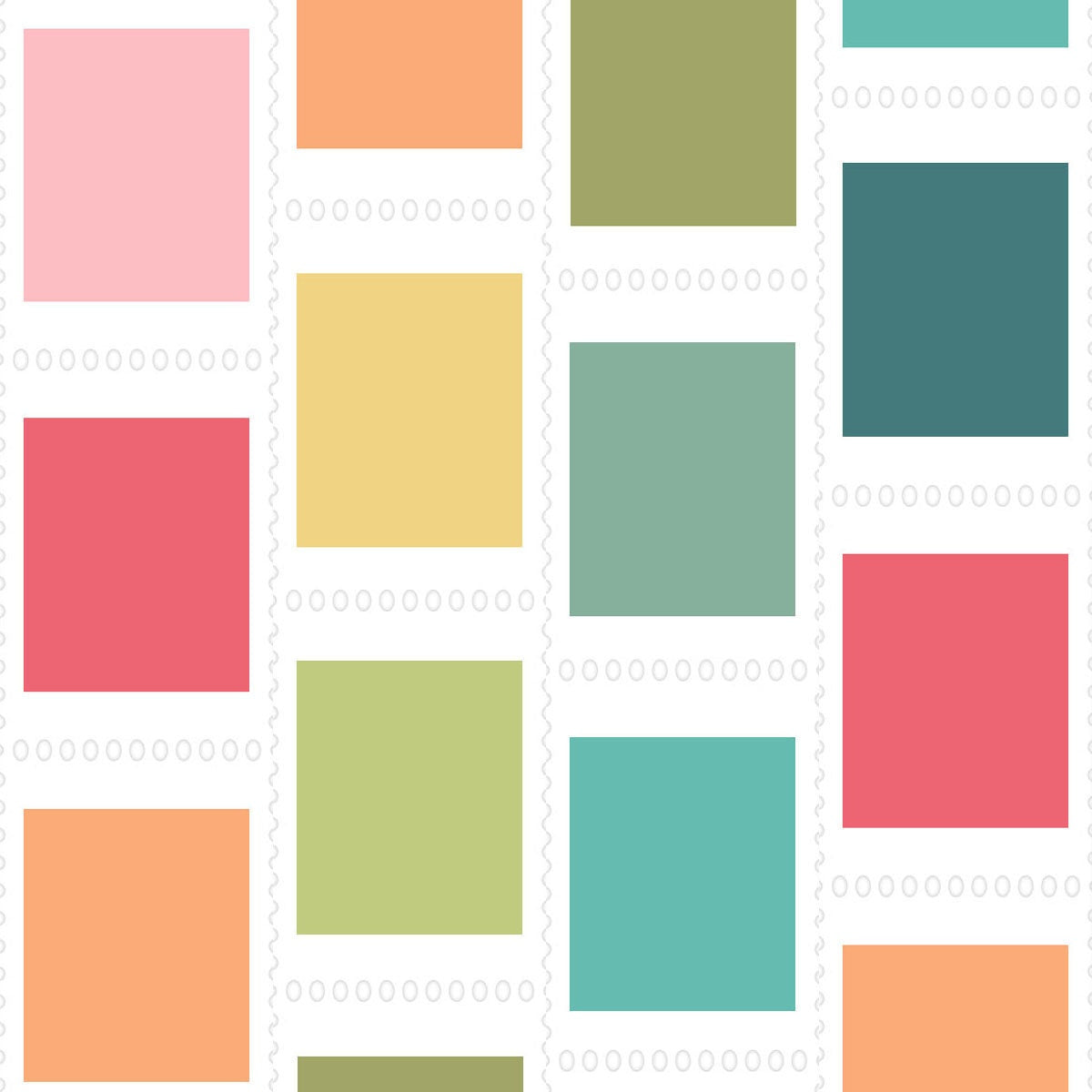 49 And Market Spectrum Sherbet Postage Washi Tape Roll