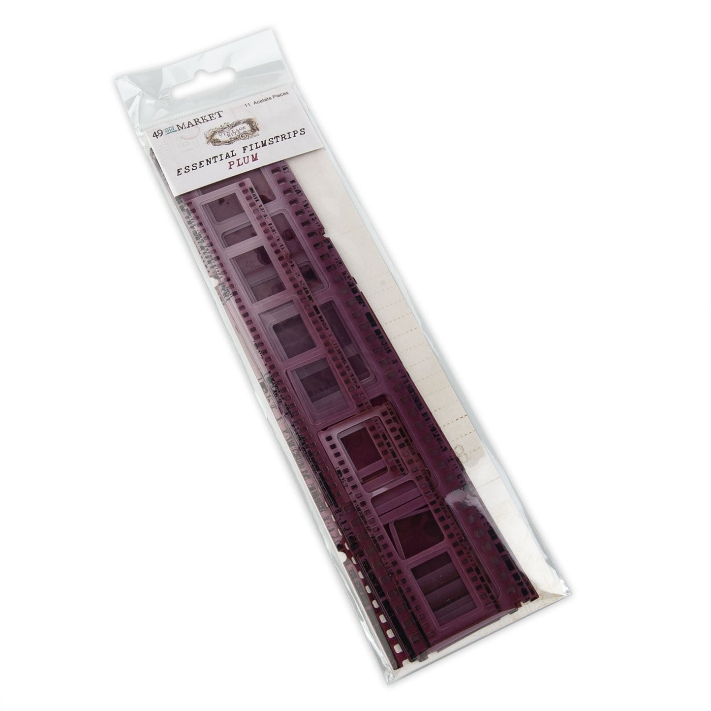 49 And Market Vintage Bits Acetate Filmstrips - Plum