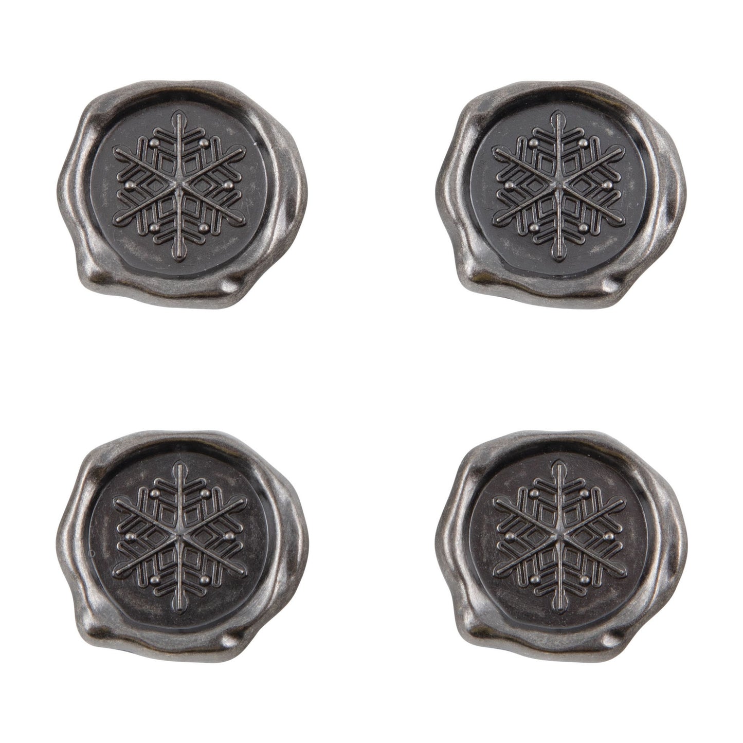 Idea-ology Tim Holtz Metal Shape Seals 4 Pcs - Christmas