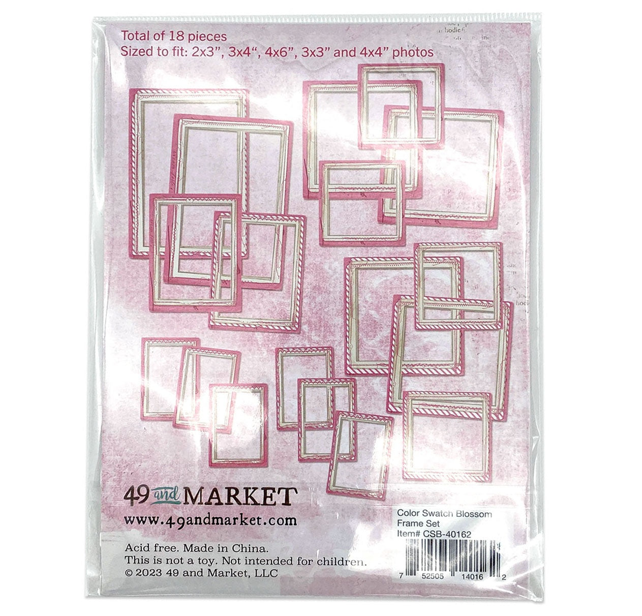 49 And Market Color Swatch: Blossom Frame Set - 18 Pcs