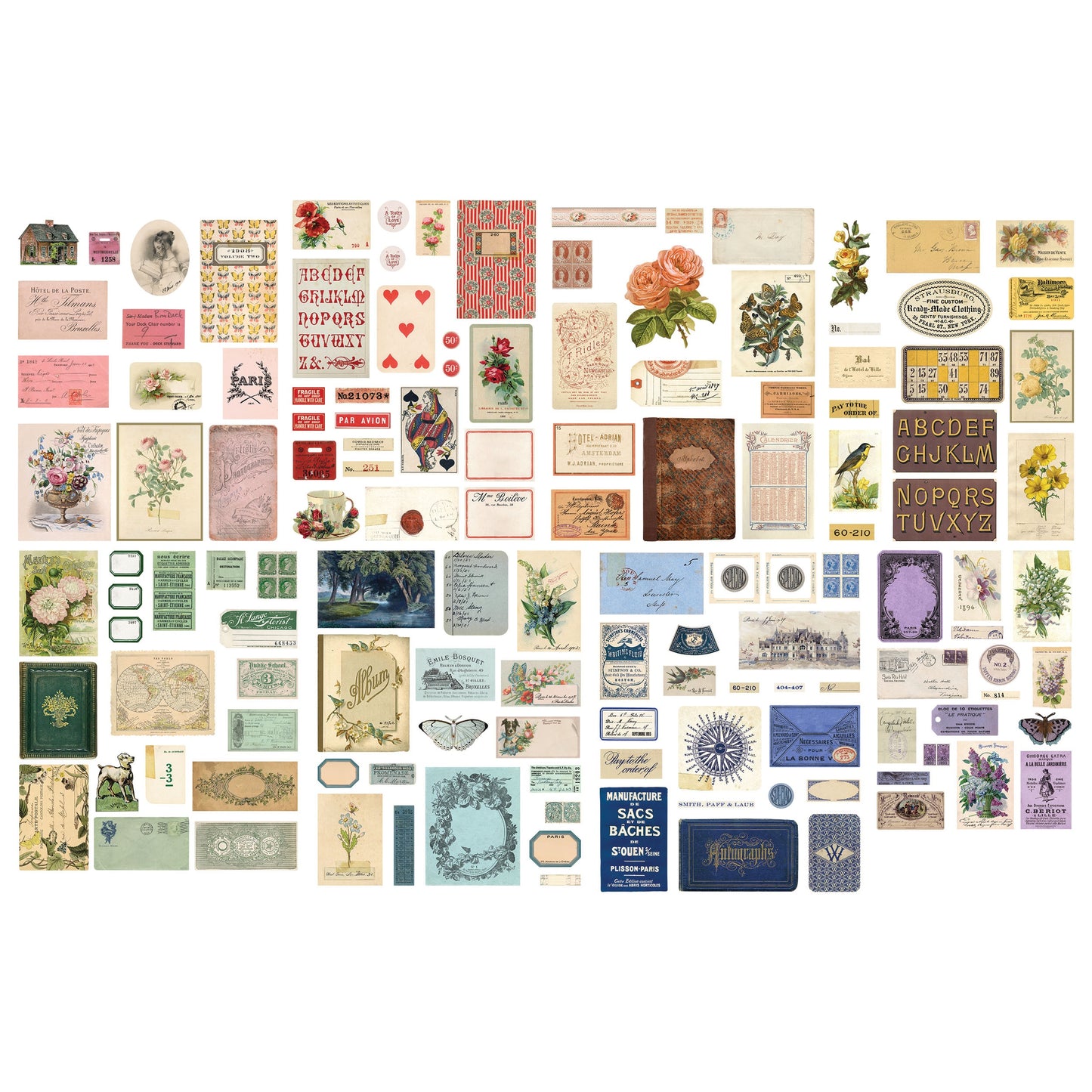 Idea-ology Tim Holtz Ephemera Pack 136 Pcs - Palette