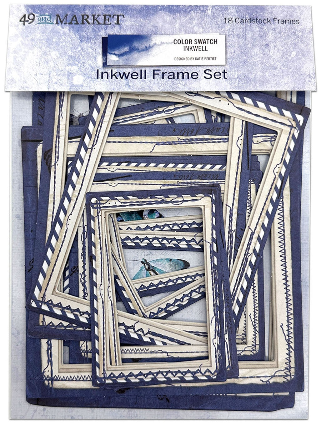 49 And Market Color Swatch: Inkwell Frame Set - 18 Pcs