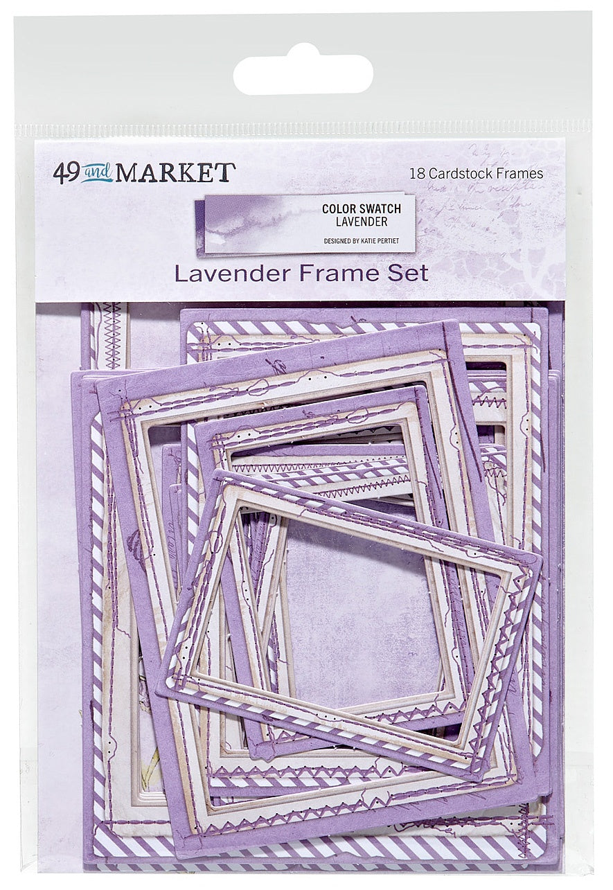 49 And Market Color Swatch: Lavender Frame Set - 18 Pcs