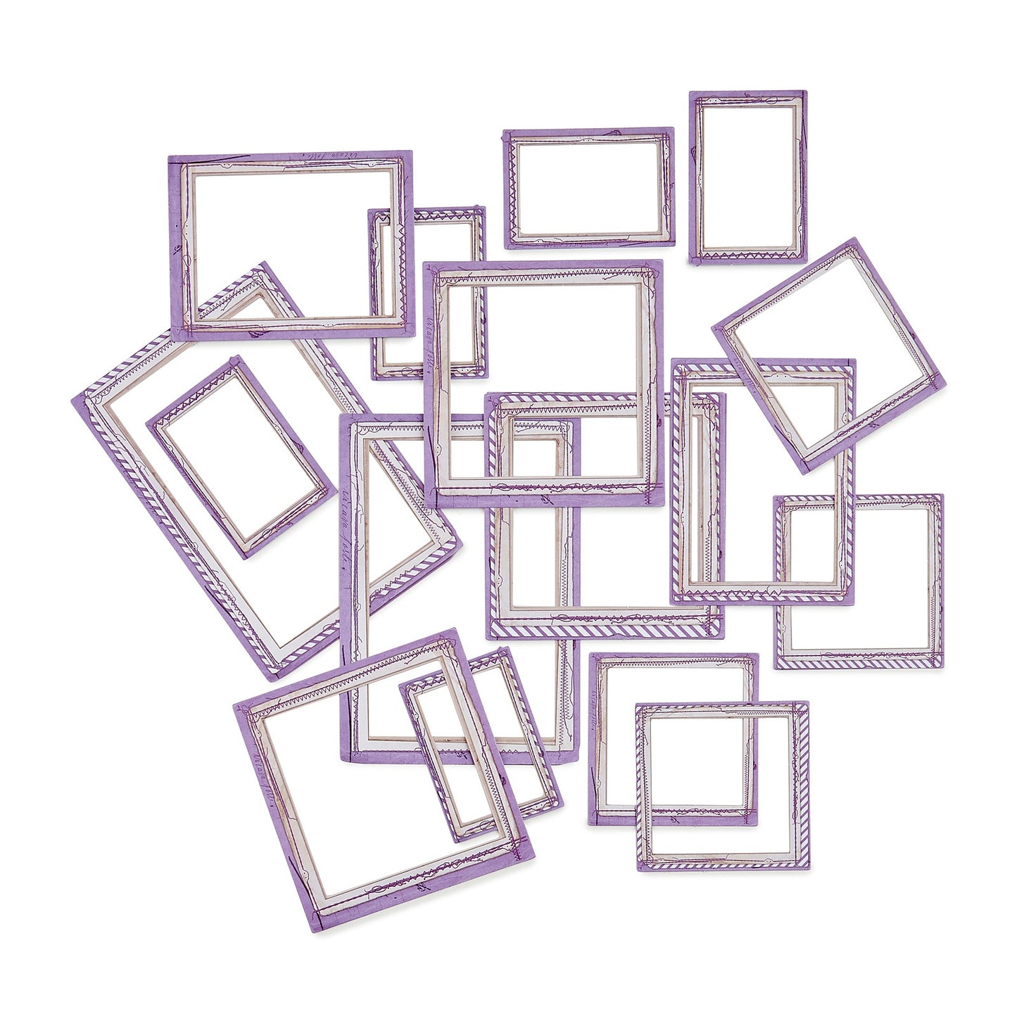 49 And Market Color Swatch: Lavender Frame Set - 18 Pcs