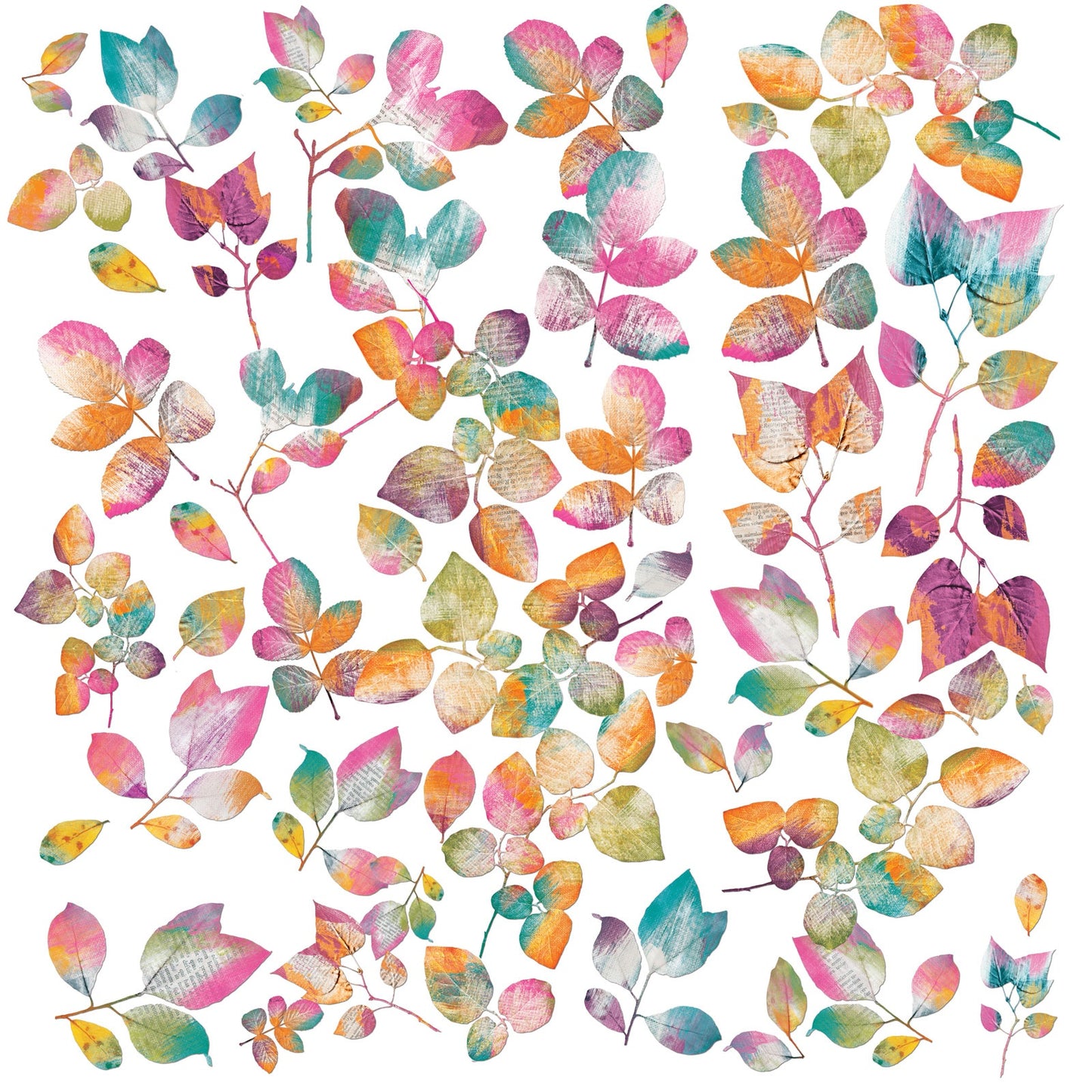 49 And Market ARToptions Spice Laser Cut Outs - Mixed Media Leaves