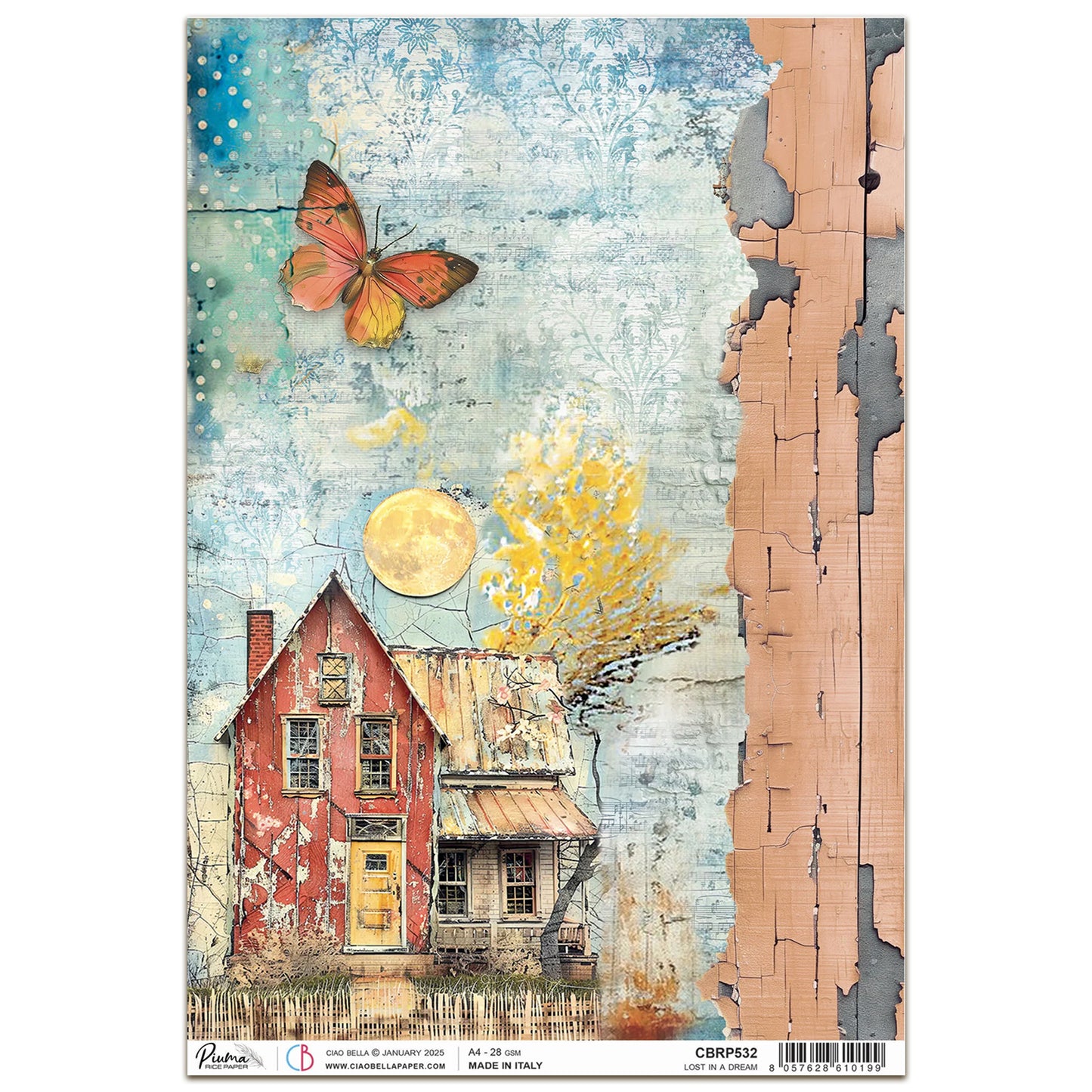 Ciao Bella Majestic Dream Rice Paper A4 Lost in a Dream (1pc)