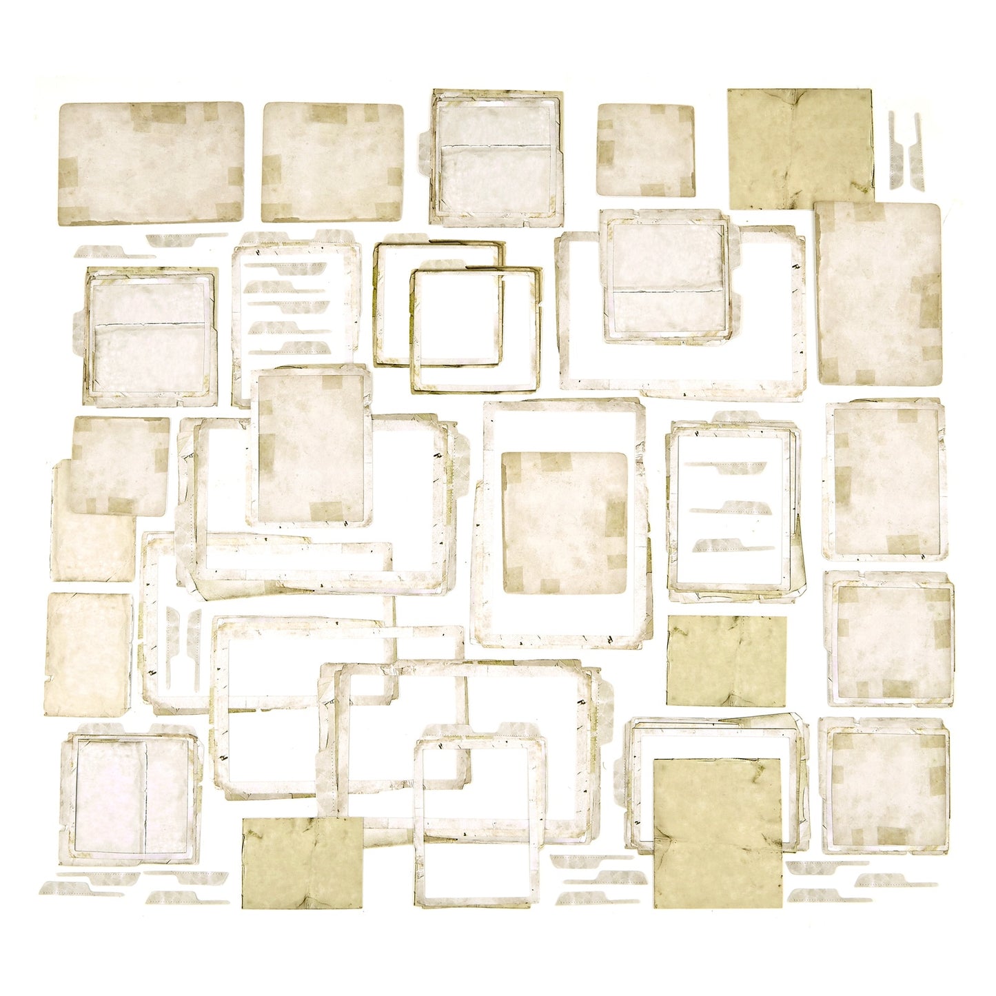 49 And Market Krafty Garden Chipboard Set - Stacked Frames