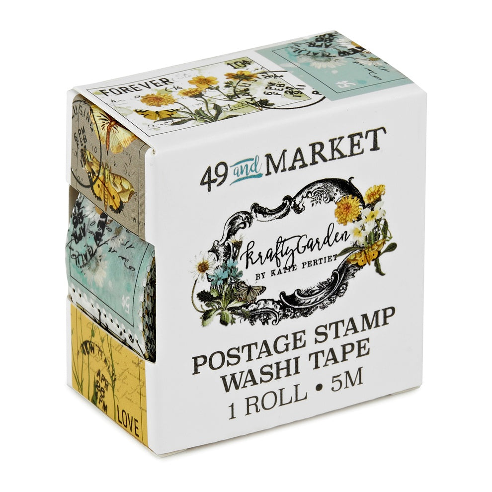 49 And Market Krafty Garden Washi Tape Roll-Postage