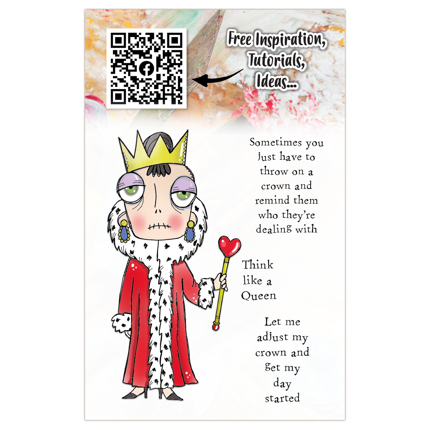 #706 - A7 Clear Stamp Set - Queen Dee