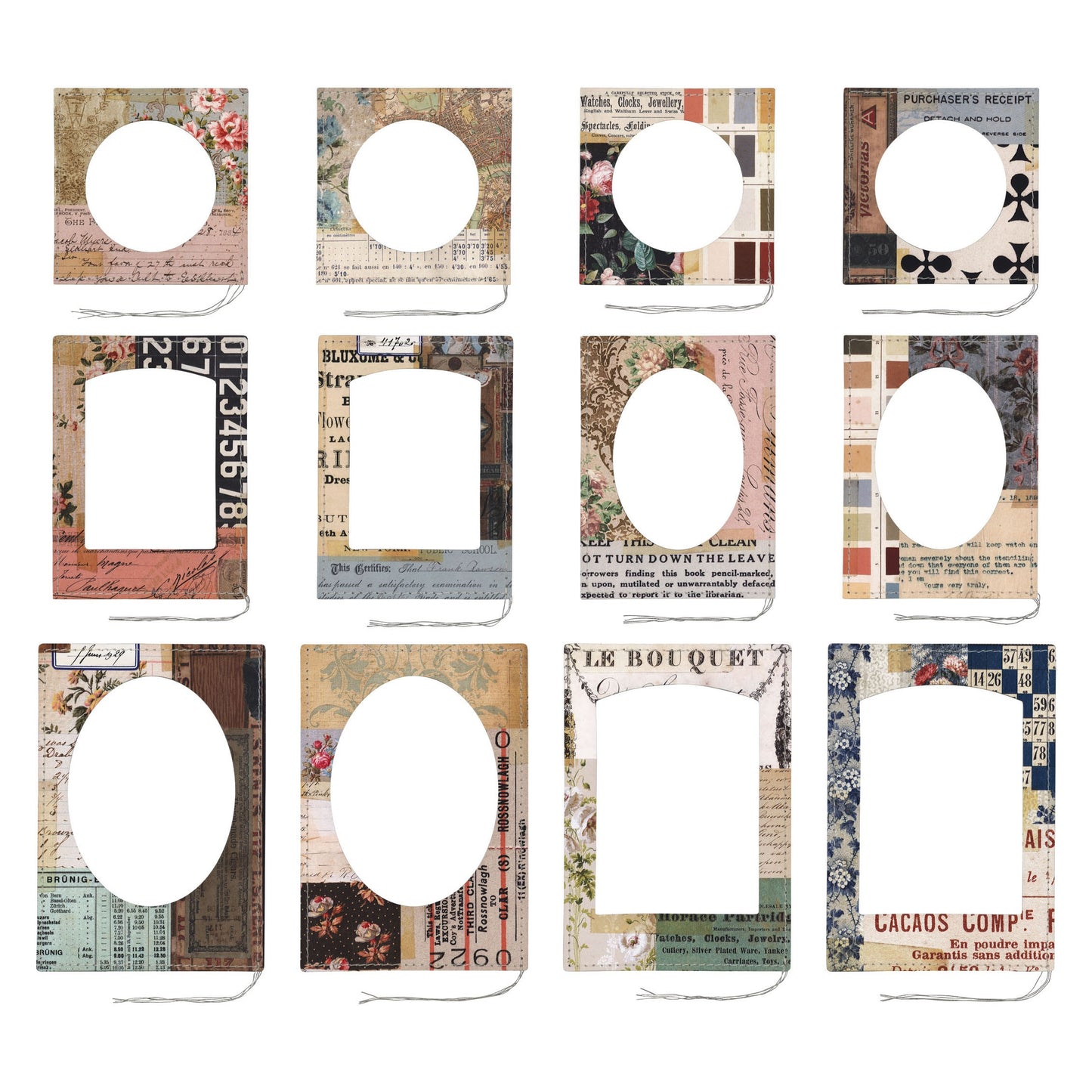 Idea-ology Tim Holtz Layer Frames Montage - 12 Pcs