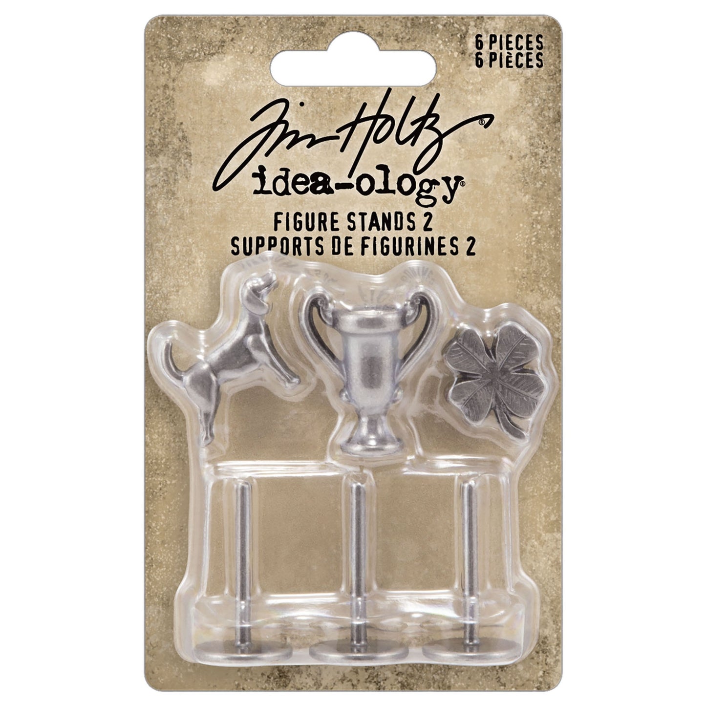 Idea-ology Tim Holtz Figure Stands 2 - 3 Charms