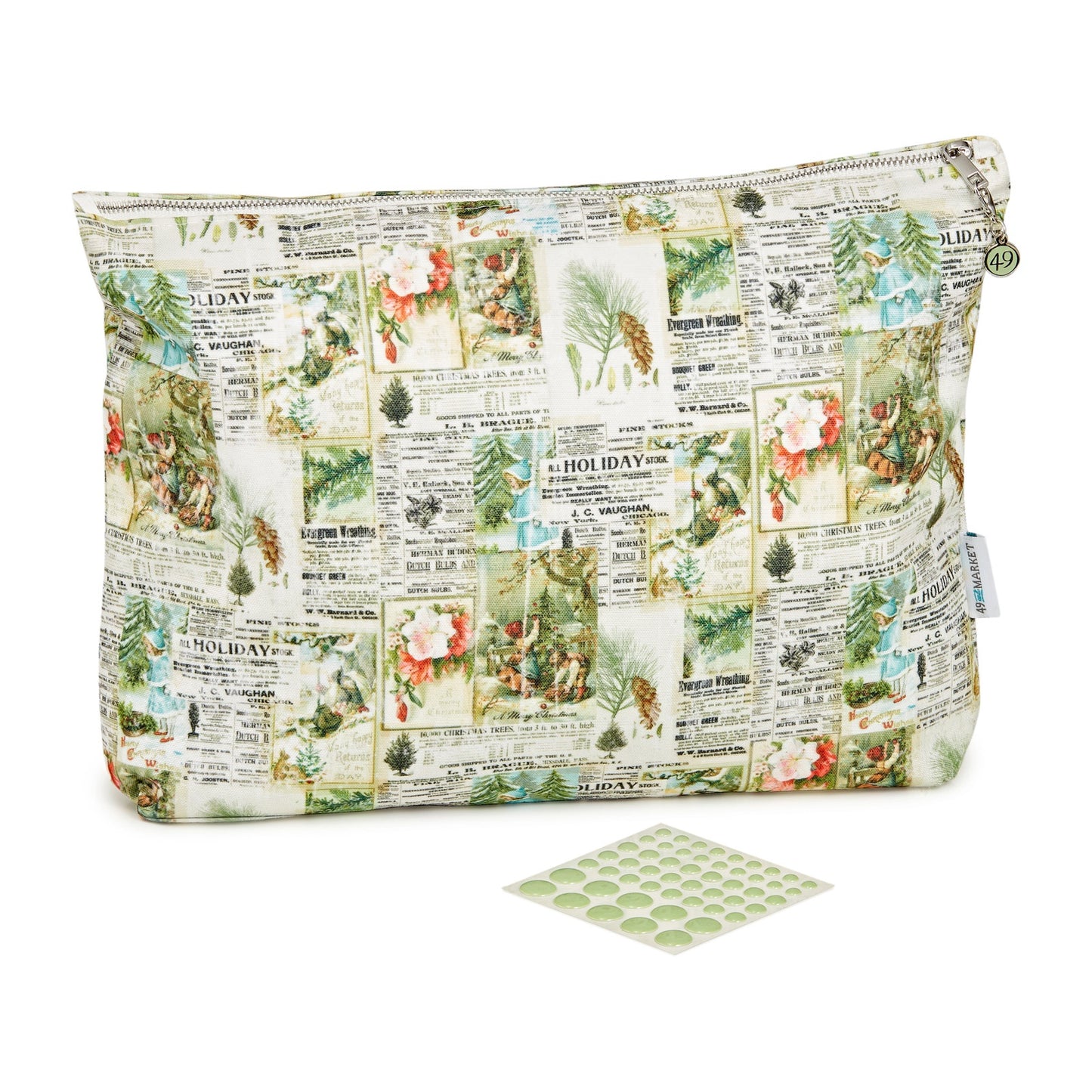 49 And Market Essentials Project Tote with Enamel Dots - Evergreen Season