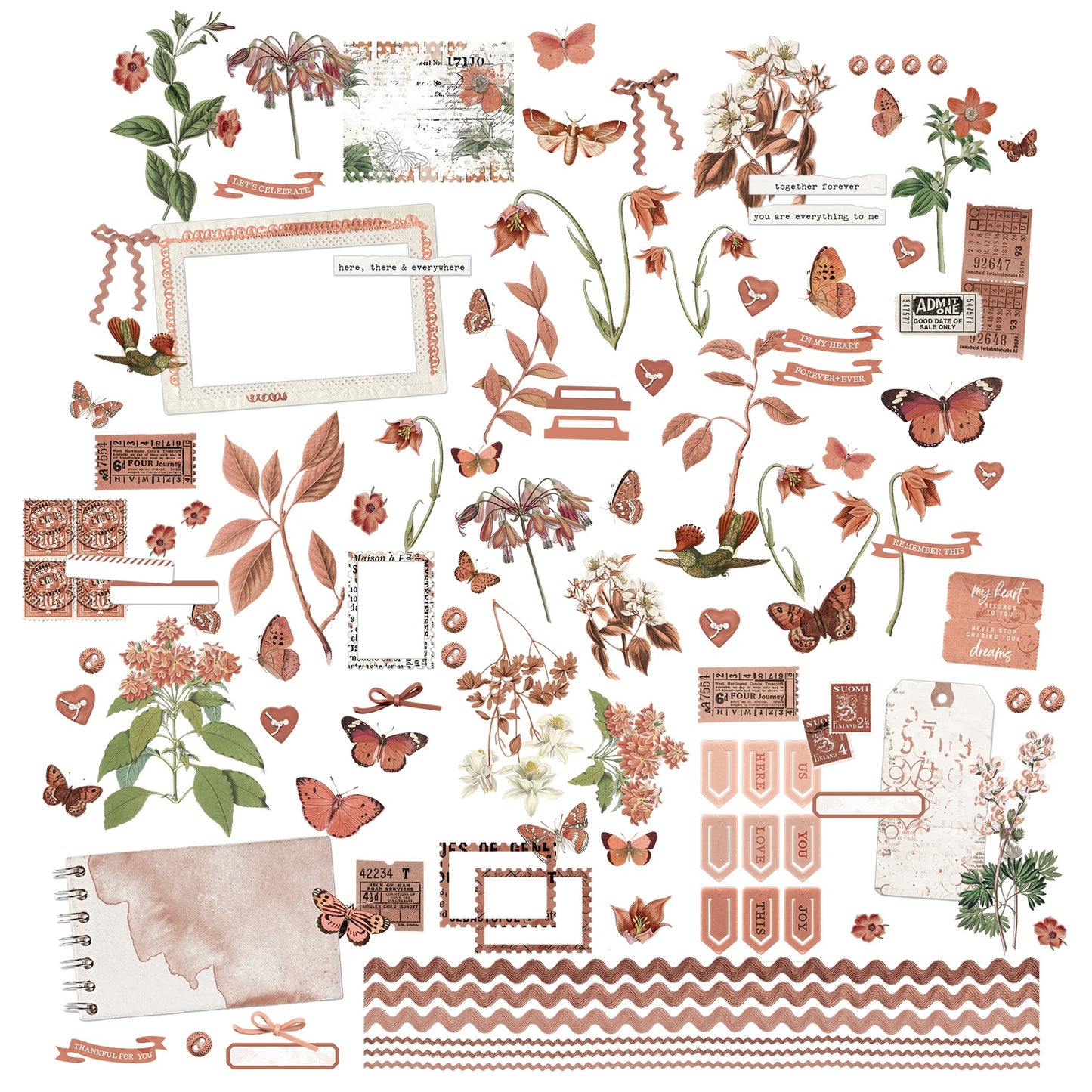 49 And Market Color Swatch: Terracotta Laser Cut Outs - Elements