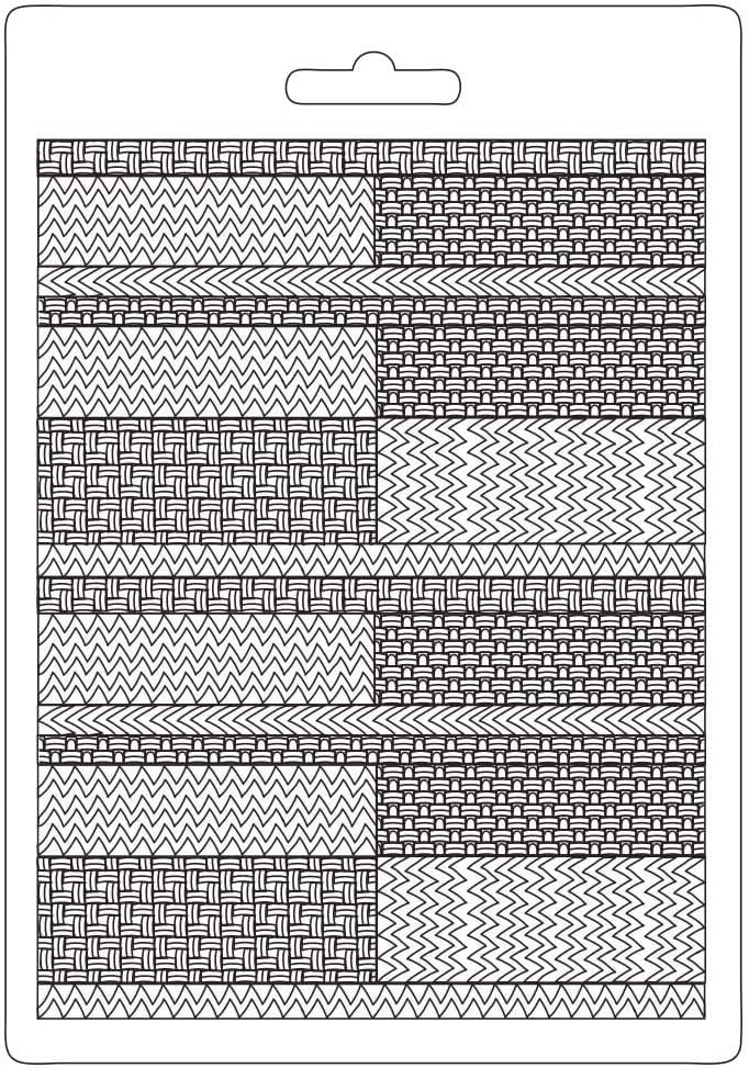 Stamperia Soft Mould A5 Bauhaus Textile Pattern