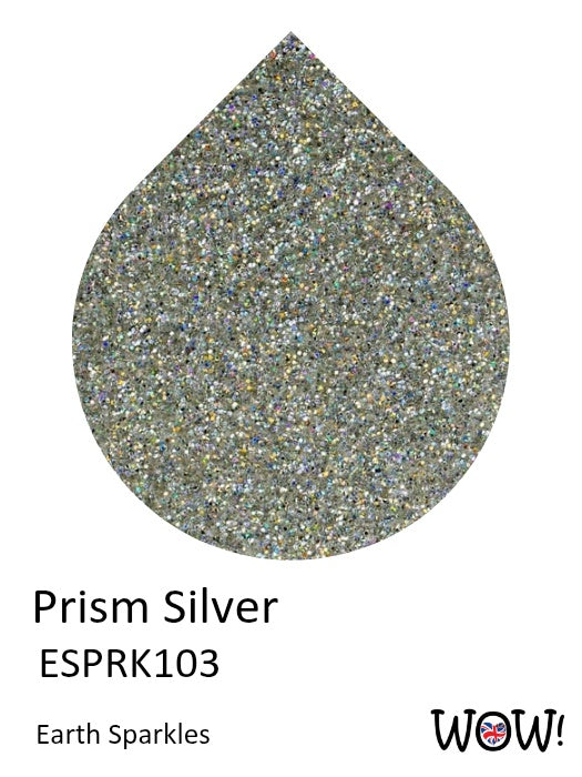 WOW! Embossing Earth Sparkles Glitter 15ml - Prism Silver