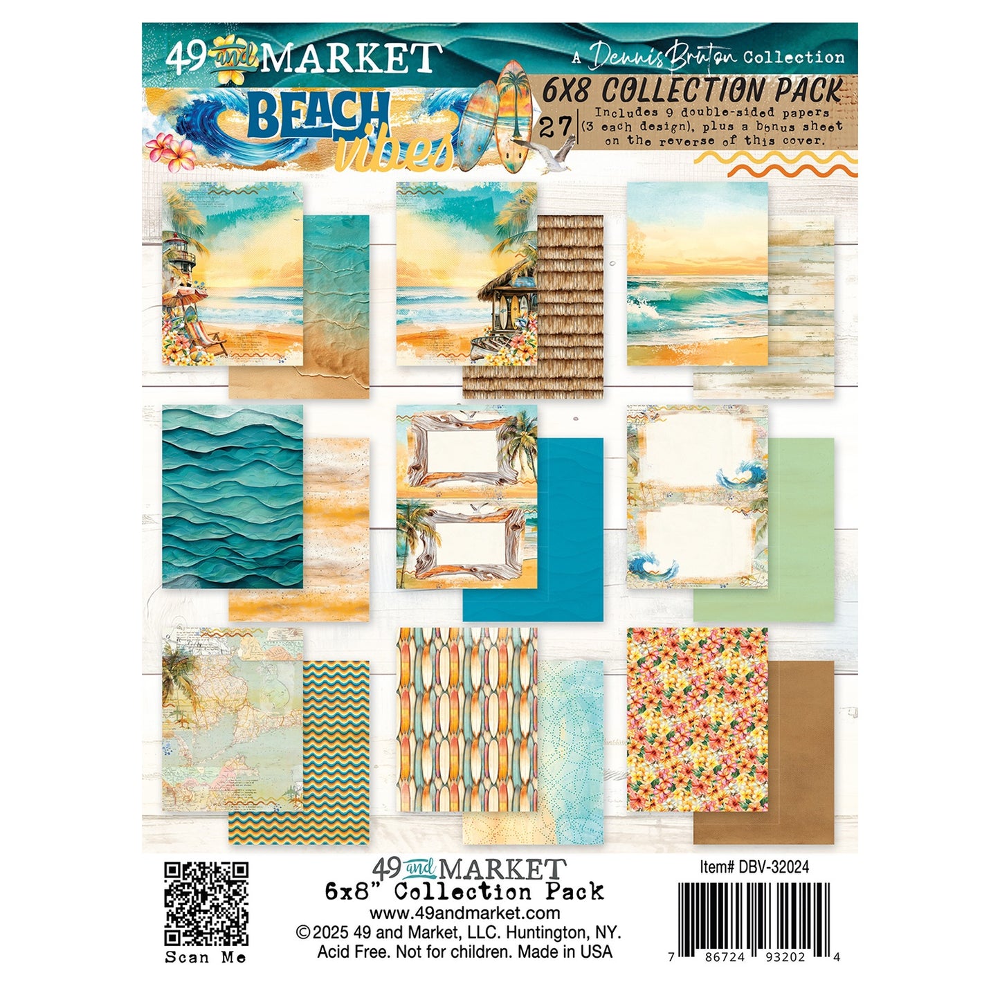 49 And Market Beach Vibes Collection Pack 6"X8"