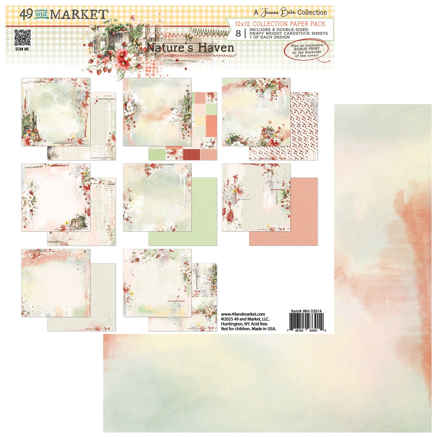 49 And Market Nature's Haven Collection Pack 12"X12"