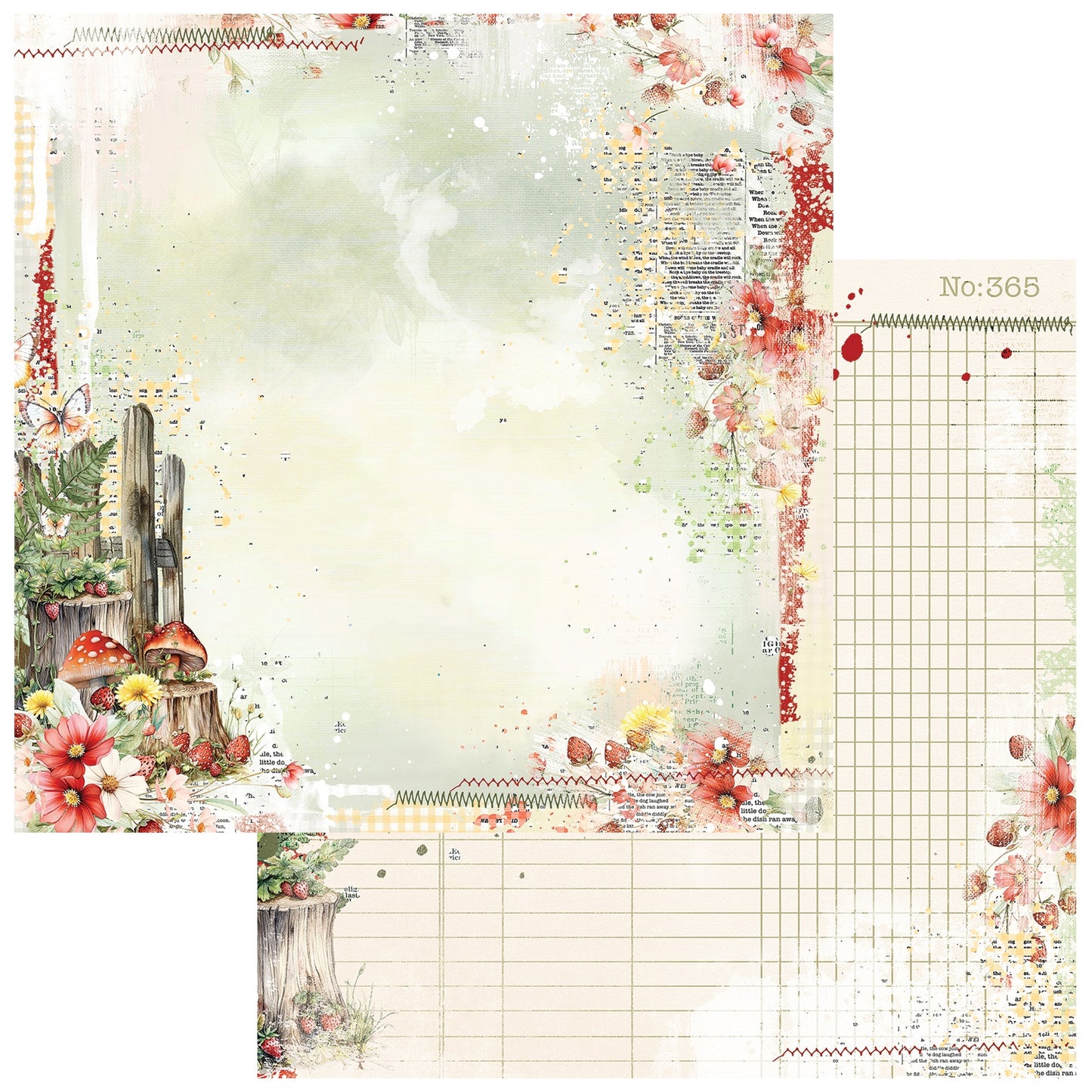 49 And Market Nature's Haven Double-Sided Cardstock 12"X12" - Quiet Place