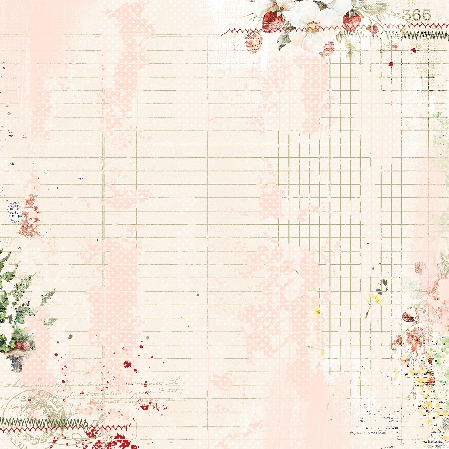 49 And Market Nature's Haven Double-Sided Cardstock 12"X12" - Blossom Sprinkle