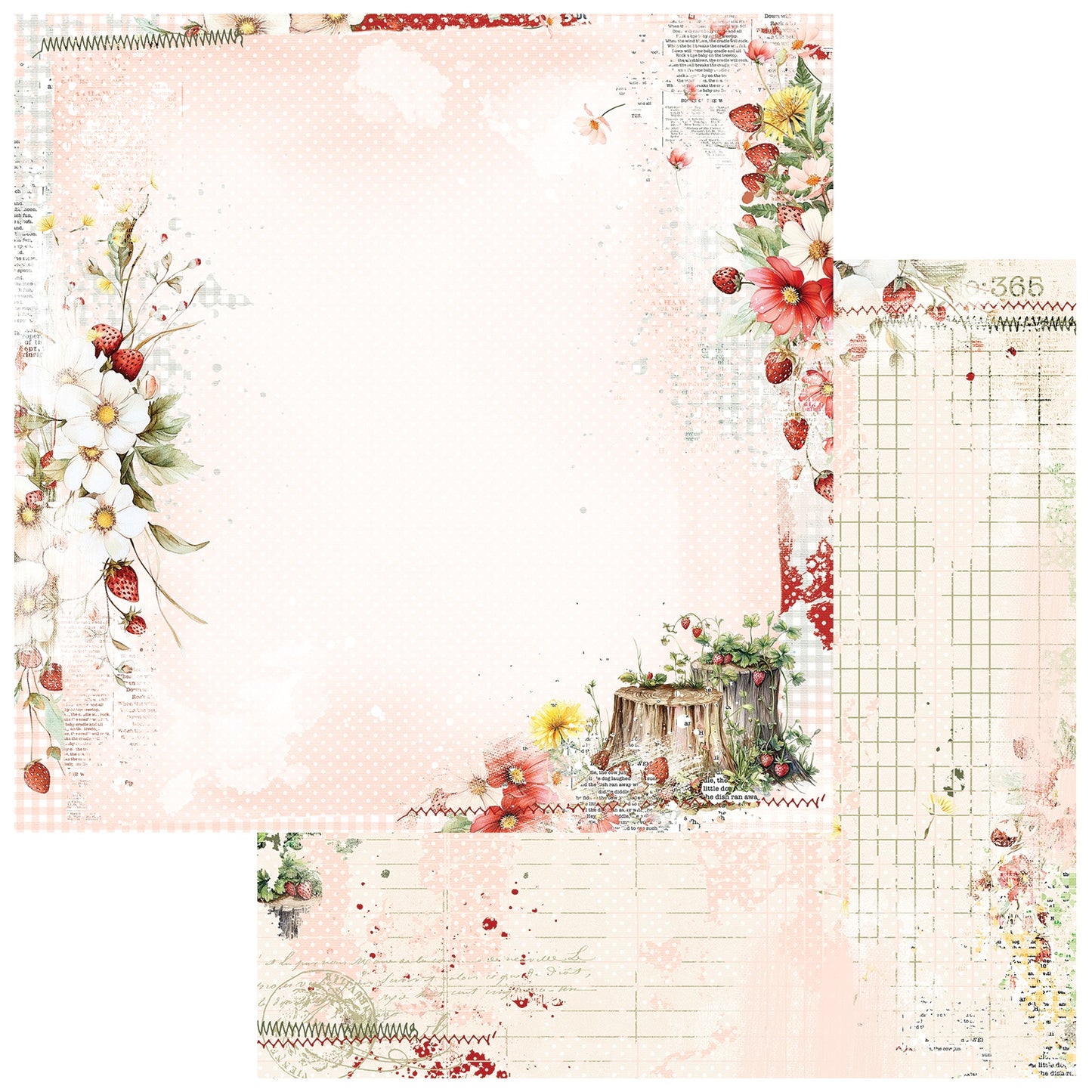 49 And Market Nature's Haven Double-Sided Cardstock 12"X12" - Blossom Sprinkle