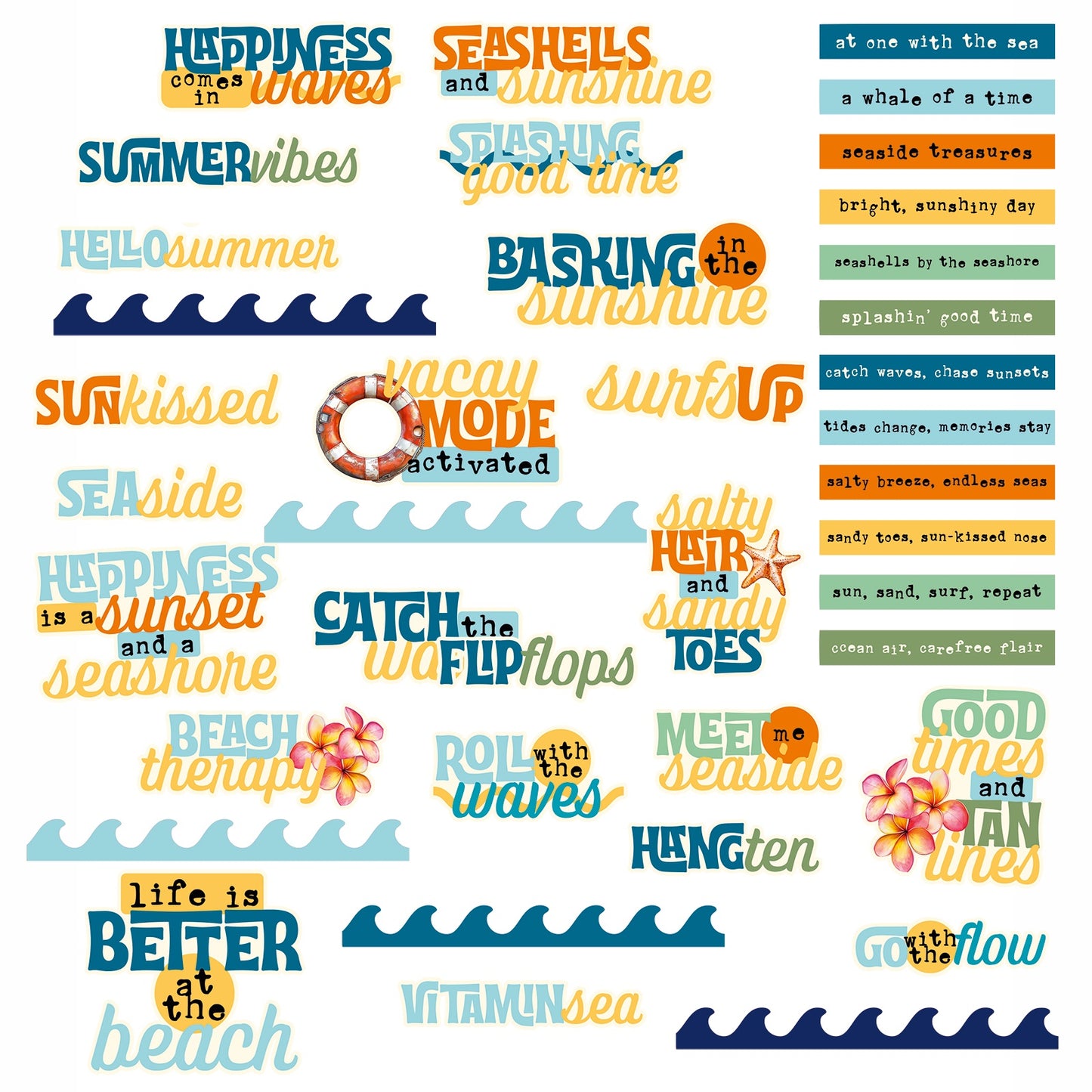 49 And Market Beach Vibes Chipboard Set
