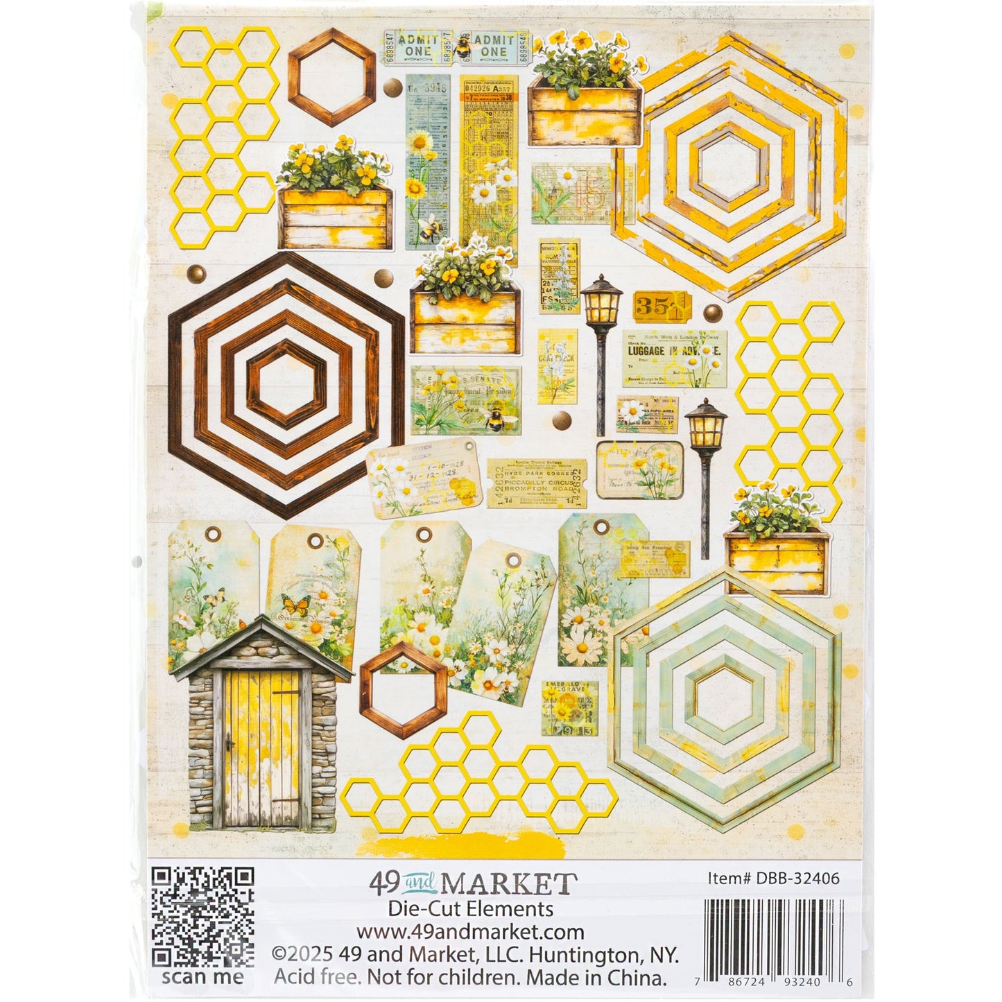 49 And Market Botanical Buzz Die-Cuts - Elements