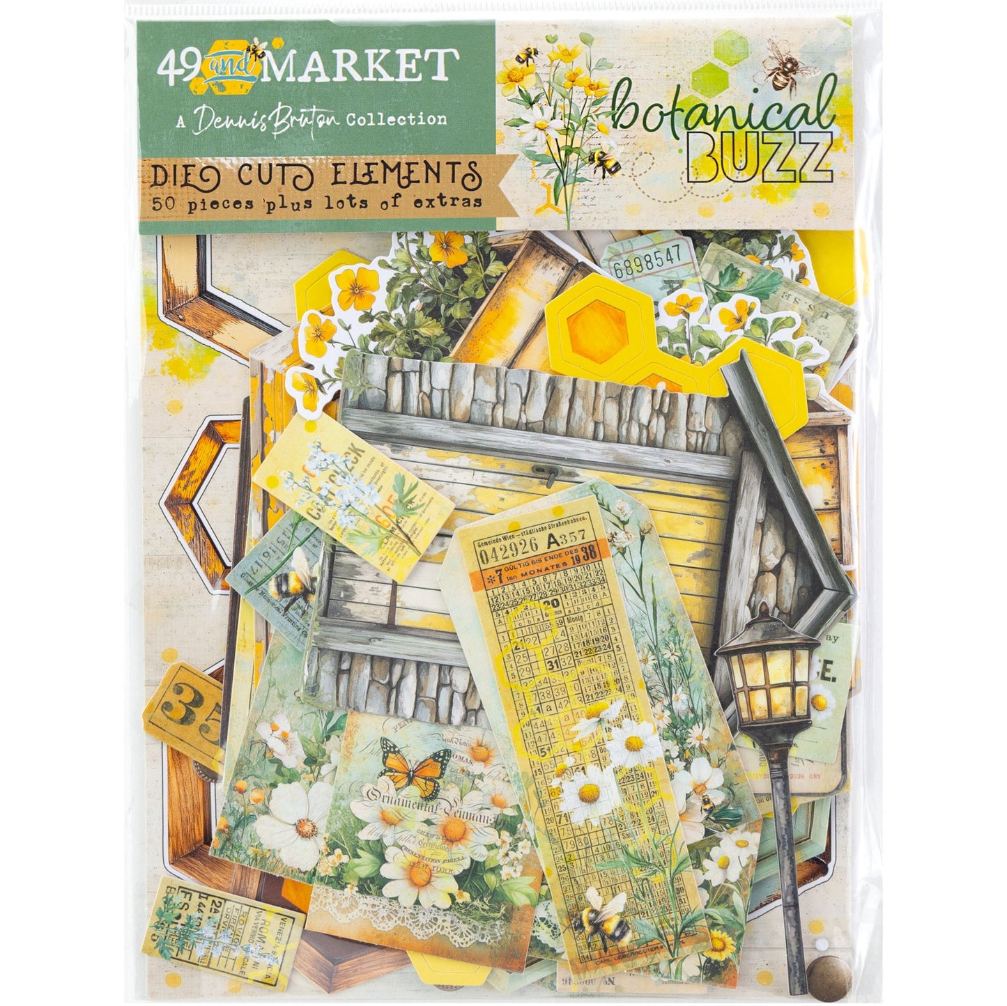 49 And Market Botanical Buzz Die-Cuts - Elements