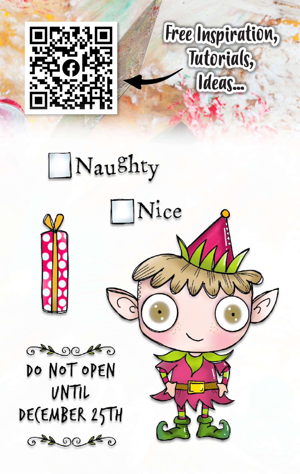 #741 - A7 Clear Stamp Set - Lil Elf