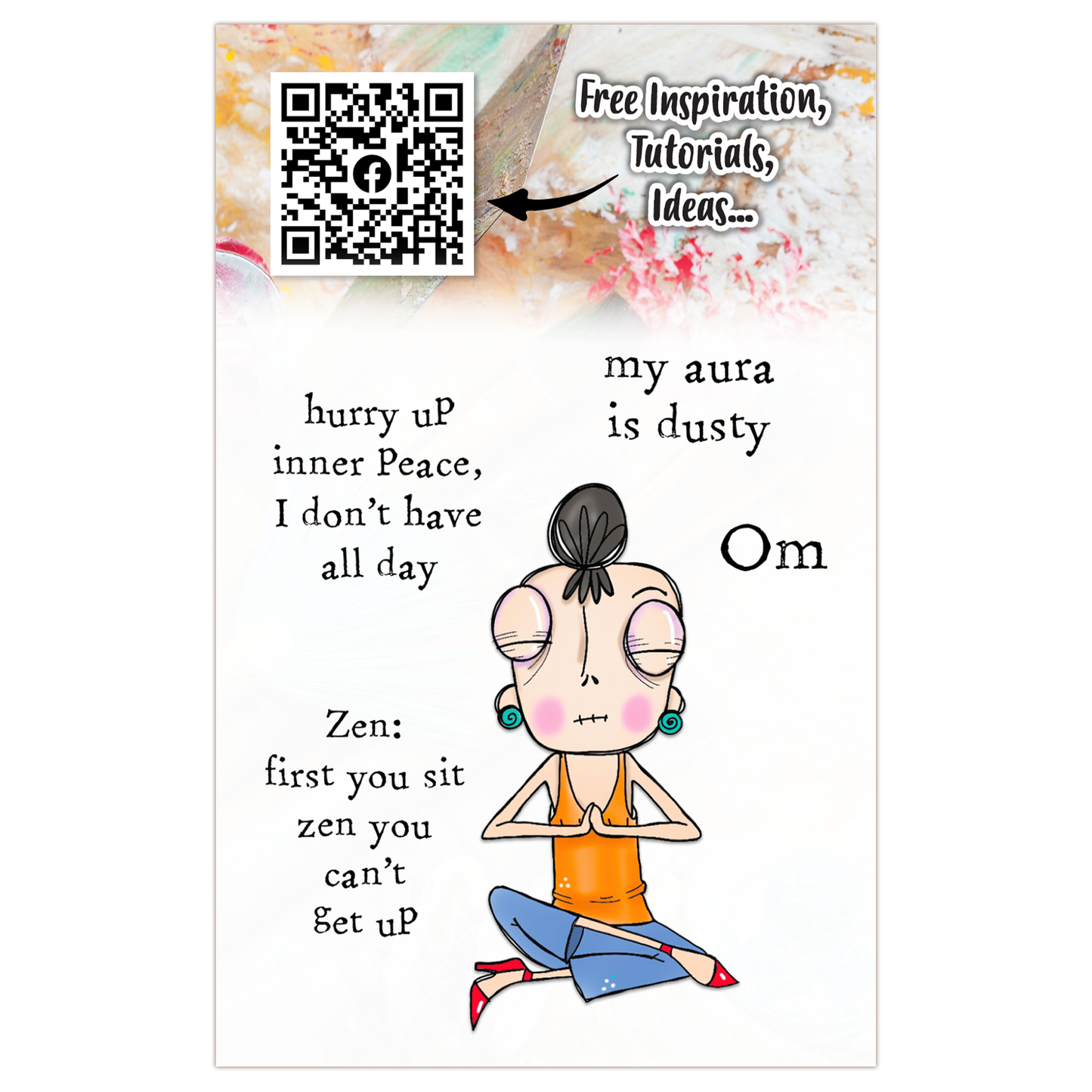 #764 - A7 Clear Stamp Set - Om Dee