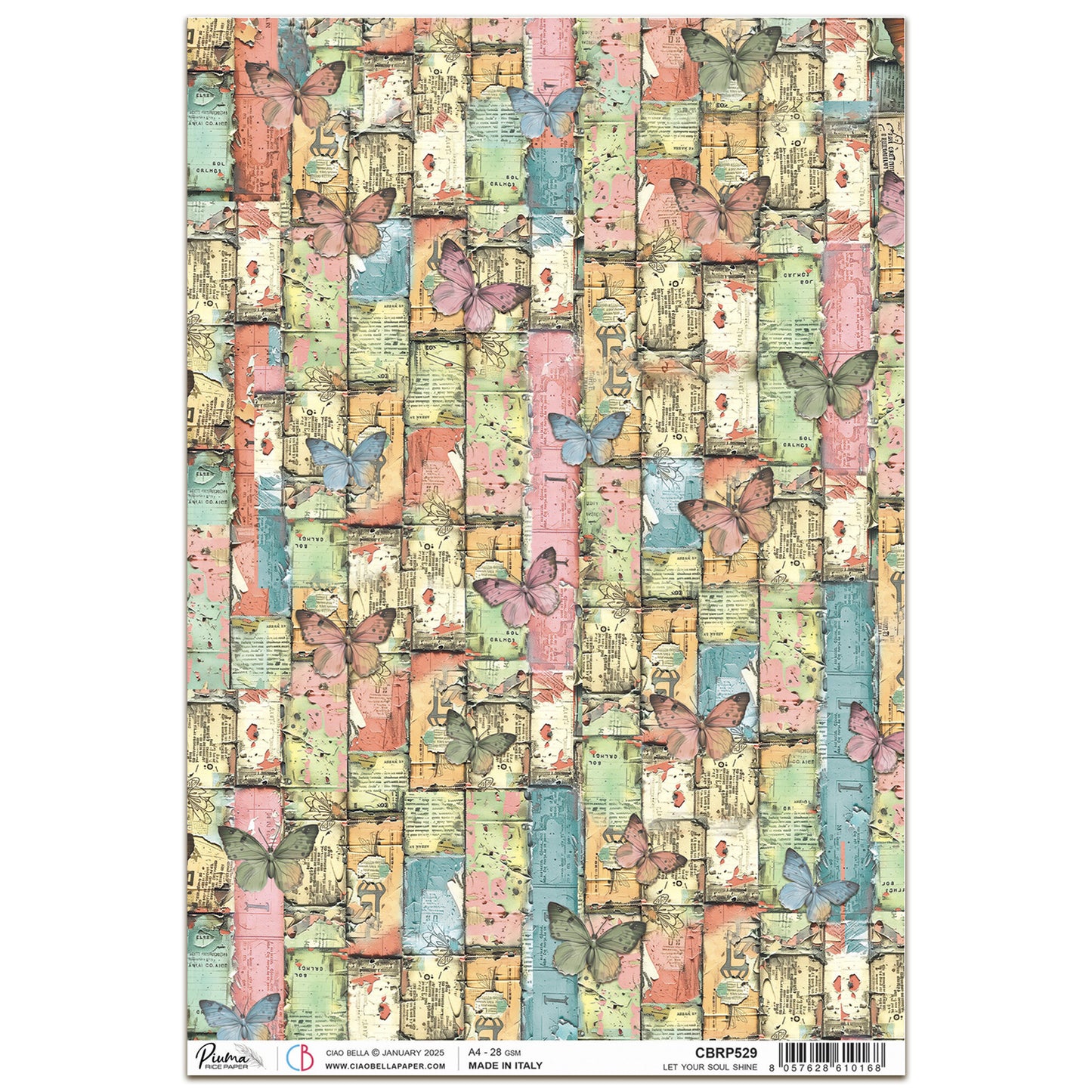 Ciao Bella Majestic Dream Rice Paper A4 Let Your Soul Shine (1pc)