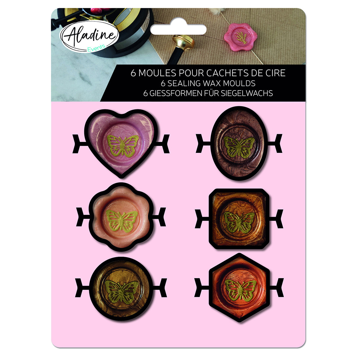 Aladine Wax Moulds (6pcs)