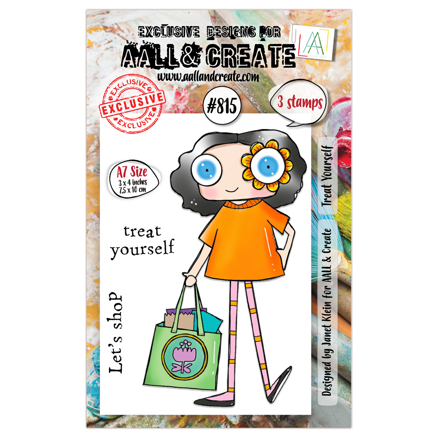 #815 - A7 Clear Stamp Set - Treat Yourself