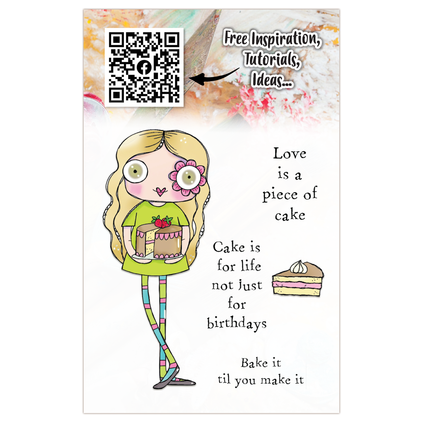 #816 - A7 Clear Stamp Set - Bake It