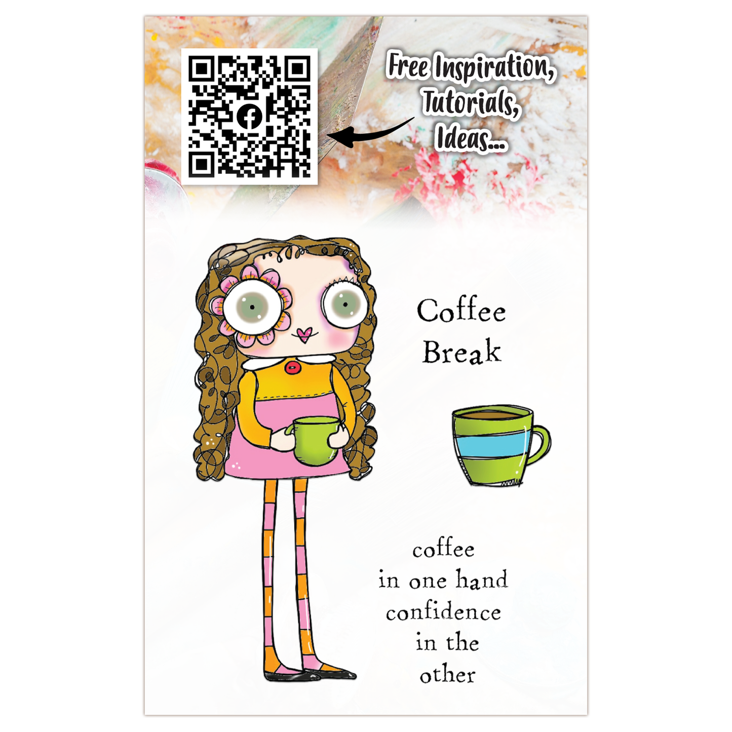 #817 - A7 Clear Stamp Set - Coffee Break
